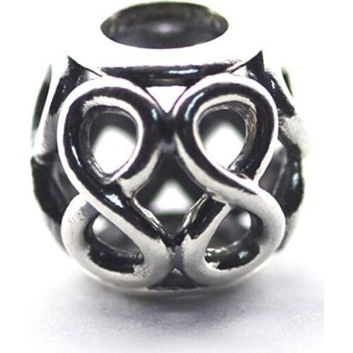 Infinite Shine Charm Sterling Silver Jewelry For Beaded Chain Bracelets & Bangles Woman DIY Beads For Jewelry Making