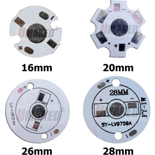 1w 3W 20mm led aluminum plate board for high power beads, LED pcb board for bulb light downlight etc