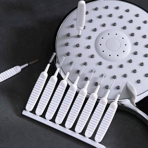 10pcs/set Shower Head Cleaning Brush Washing Anti-clogging Small Brush Pore Gap Cleaning Brush For Kitchen Toilet Phone Hole