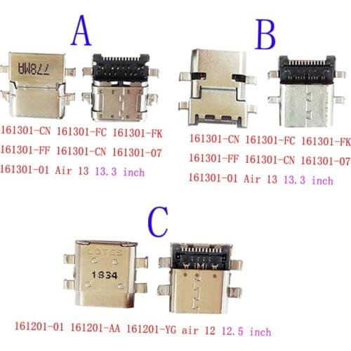 2Pcs Micro Usb Charger Charging Port Plug Dock Connector For Xiaomi Notebook Mi Air 13 12 161301-01 161201-01 161301-CN Type-c