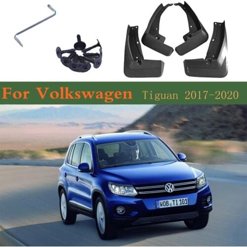 Car Mudflaps Fender 4 PCS Mud Guard Flaps Splash Flap Mudguards Accessories For Volkswagen VW Tiguan 5N MK2 2020 2019 2018 2017