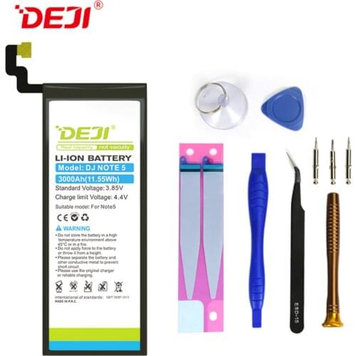 DEJI For SAMSUNG note 5 Battery S6 bateria Real Capacity 3000mAh Internal Bateria Replacement for n9200 S7