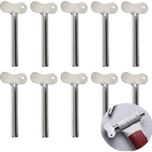Bathroom Accessories 3Pcs Metal Toothpaste Squeezer Stainless Steel Tube Squeezer Key Roller Tube Creams Paint Squeezer Tool