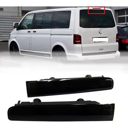 Car Black Smoked LED Third High Brake Stop Light 3rd Rear Tail Reflector Signal Lamp For Volkswagen VW T5 T6 Barn Door