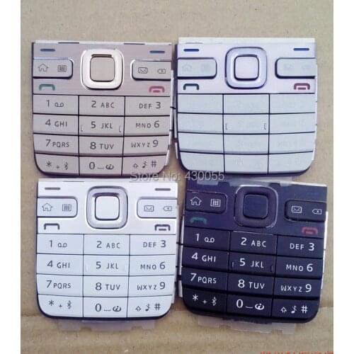 5PCS Black/Silver/White/Gold Y New Housing Home Mian Function Keypads Kyeboards Buttons Cover Case For Nokia E52