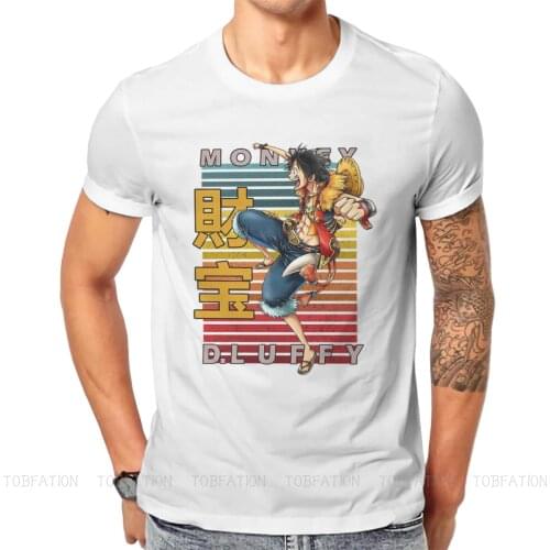 One Piece Anime Monkey D Luffy Tshirt Top Graphic Men Classic Alternative Summer Mens Streetwear Cotton Harajuku T Shirt
