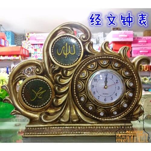 The characteristics of Xinjiang ceramic diamond watch Quran Home Furnishing Muslim Halal Restaurant decoration decorative clocks