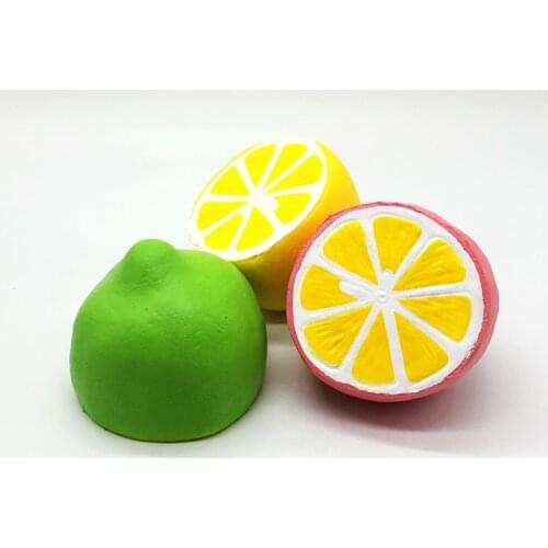 HaveFun Simulation Half Lemon Shape Slow Rebound PU Decompression Toy Squishy Slow Rising Stress Reliever Toy dropshipping