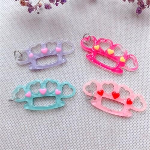 10pcs Kawaii Flatback Resin Knuckle Shape For Necklace Keychain Pendant DIY Making Accessories