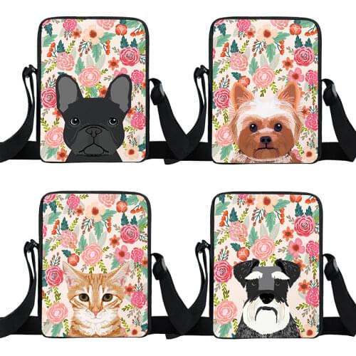 Black Maine Coon Cats Crossbody Bag Girls Bookbag Pet Ladies Shoulder Bags Women Handbag Mini Messenger Bag