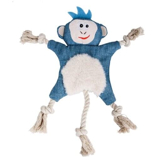 Cute Animal Squirrel Toys Biting resistance fox squirrel Pet Plush Cat Dog Wear-resistant Bite pet tool