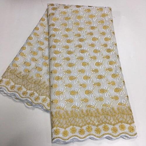 Nigerian Woman Garment Sewing African Dry Lace Fabric Embroidery Swiss Voile Lace In Switzerland 2021Cheap Selling Materials YCS