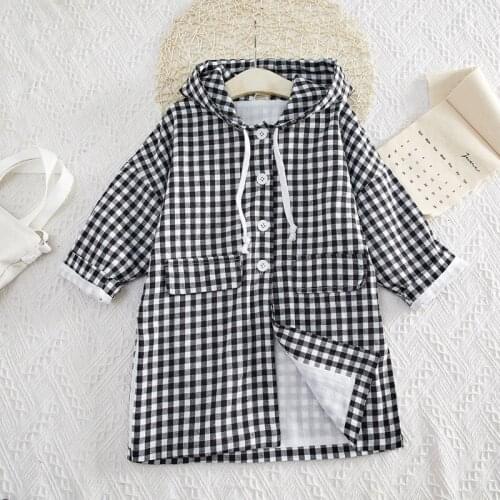 2019 Autumn Fashion Plaid Childrens' Jacket Long Sleeve Childrens Windbreaker High Quality Kids Jacket