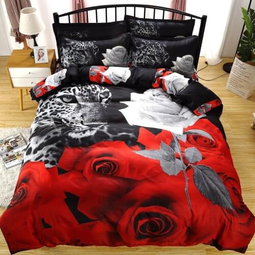 3D Duvet Cover Custom 240x220 200x220 Comforter/Quilt/Blanket case Twin Full Queen Bedding For Wedding Flower Rose Microfiber