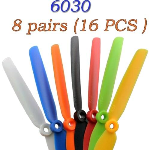 8 pair 16pcs/lot RC Airplane Propellers 5030 6030 5X3 6X3 Multicopter CW CCW Props For QAV250 Quadcopter RC Model Aircraft