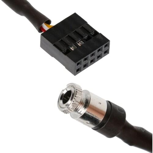 50LC Car Style 3.5mm AUX Input Mode Cable Female Dash Mountable Socket for bmw E46