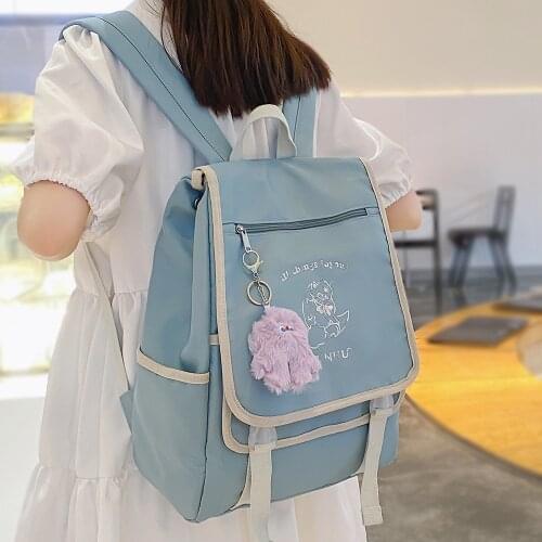 Girl School Bag Student Waterproof Laptop Cute Female Trendy Women Travel Backpack Lady Kawaii College Bag Fashion Backpack Cool
