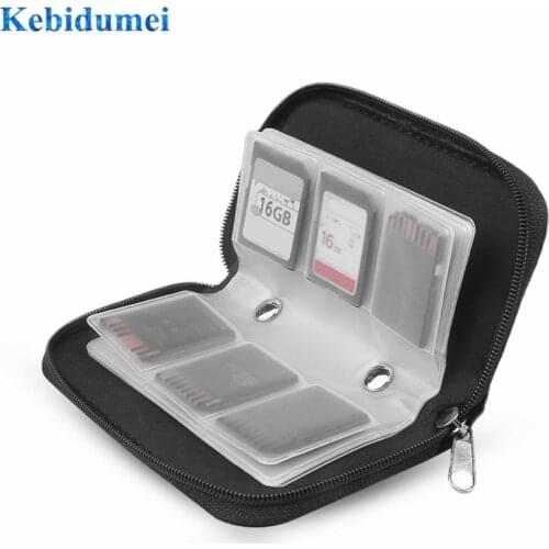 Kebidumei Memory Stick Storage Bag Memory Card Cases Carrying Pouch Protector SDHC MMC CF for Micro SD Card TF Cards Newest