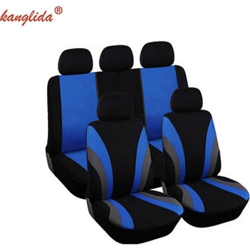 KANGLIDA Car Seat Covers Set Interior Accessories Compatible Seat Cover For Camry Car Seat Protector Blue Red Green