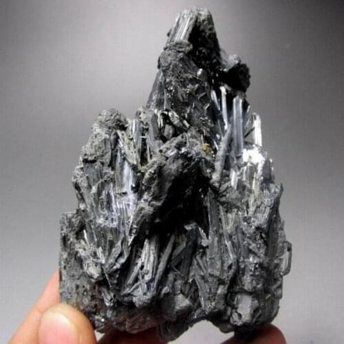 246g Stibnite - crystals and stones healing Mineral specimen Home Decor feng shui decoration