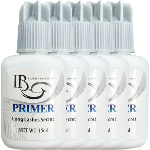 5Pcs 15ml IB Beauty Primer Eyelash Extensions Cleaner Lashes Glue Primer For Eye Lash Before Planting Application Free Shipping