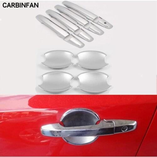 Car Styling Car Interior Mouldings ABS Outside Door Handle Decal Cover Bowl Bezel For Honda 8th Civic 2006-2011