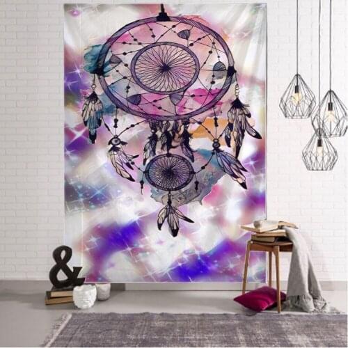Dream Catcher Decorative Tapestry Mandala Bohemian Tapestry Art Deco Blanket Curtain Hanging Bedroom Living Room Decoration