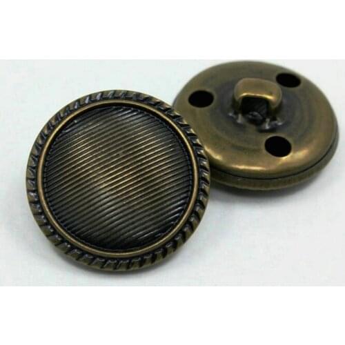 50pcs/lot Classic bronze / silver color buttons Shank button to sew Scrapbooking buttons DIY accessories(ss-4640)