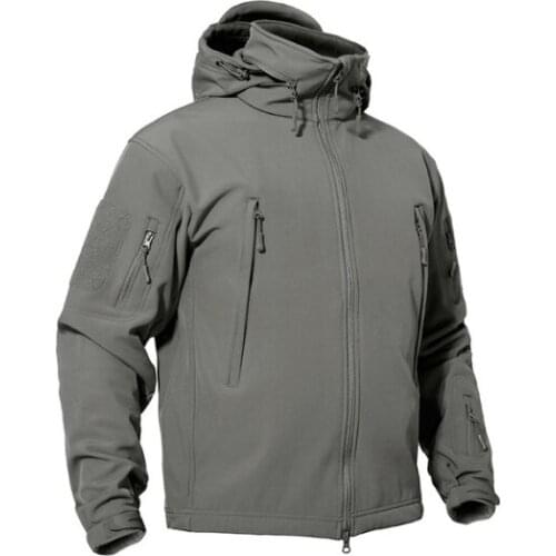 2021 Winter Tactical Softshell Jacket Mens Fleece Jacket Coat Waterproof Windproof Military Coats Hunting Hiking Windbreaker