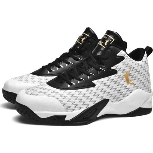 Mens Basketball Shoes Breathable Cushioning Non-Slip Wearable Sports Shoes Gym Training Four Seasons Net Basketball Sneakers