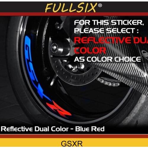 Motorcycle Wheel Sticker Decal Reflective Rim Bike Motorcycle Suitable for SUZUKI GSX-R