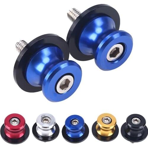 New 2pcs/lot Universal 6mm swing arm Spools Sliders motorcycle accessories parts Swingarm Spool Sliders Hot