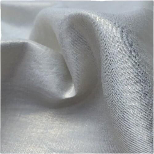 Width 55" Solid Color Opaque Thickened Twill Cotton Fabric By The Half Yard For Dress Pants Shirt Material