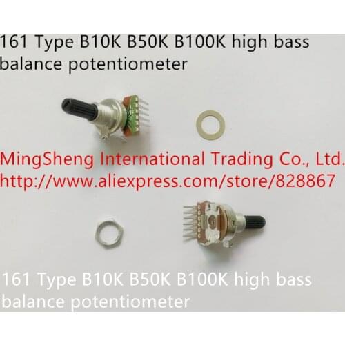 Original new 100% 161 Type B10K B50K B100K high bass balance potentiometer (SWITCH)