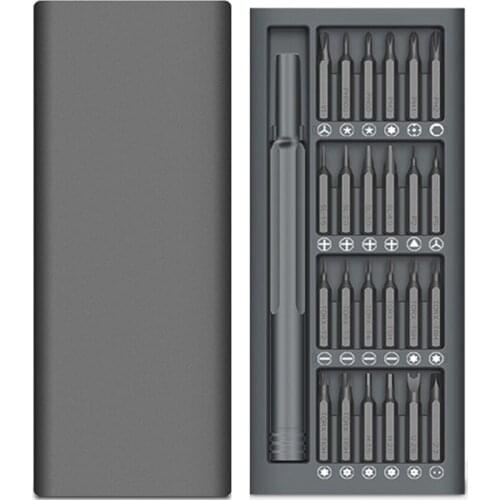Screwdriver Kit 24 Precision Magnetic Bits DIY Dismountable Screw Driver Set Mini Tool Case For Smart Home PC Phone Repair