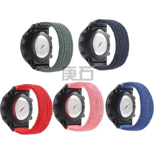 Braided Solo Nylon WatchBand Strap For Suunto Core Core All black watch