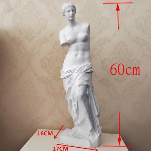 Broken Arm Venus Full-Length Portrait Resin Imitation of Gypsum Sculpture Creative Roman Mythology Art&Craft Gift statue