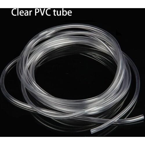 Clear PVC plastic tube inner 12 13 16 19 25 32 38mm outer monitering aquarium water oil pipe PC water cooling Plumbing Hoses