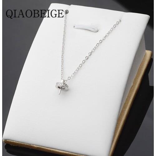 QIAOBEIGEGirls Fashion Lovely Necklace 100% 925 Sterling Silver Sweet Woman Party Silver Jewelry Chocker birthday Gift