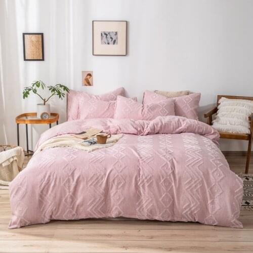 Luxury Bedding Set Geometric Lacework Quilt Bedclothes Bedroom 200x200 King Queen Single Double Soft Modern Duvet Cover