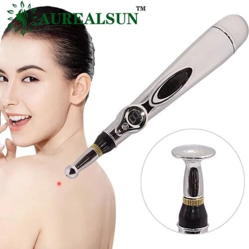 Acupuncture pen massage relaxation stimulator caneta acupuntura physiotherapy Electronic Electric Meridians Laser Therapy salud