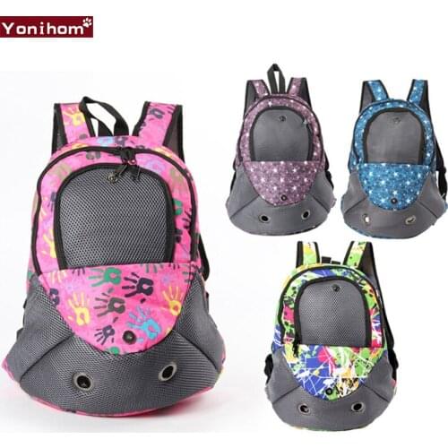 Dogs Bag Carrying Shoulder Backpack Pet Carrier Rugzak Breatable Lovely Dogs Bags Transport Pet Carrier Dog Front Chest Backpack