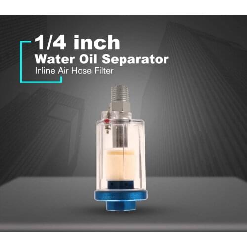 90*38mm Water Oil Separator Inline Air Hose Filter Moisture Trap For Compressor Spray Paint Gun Pneumatic Tool Parts