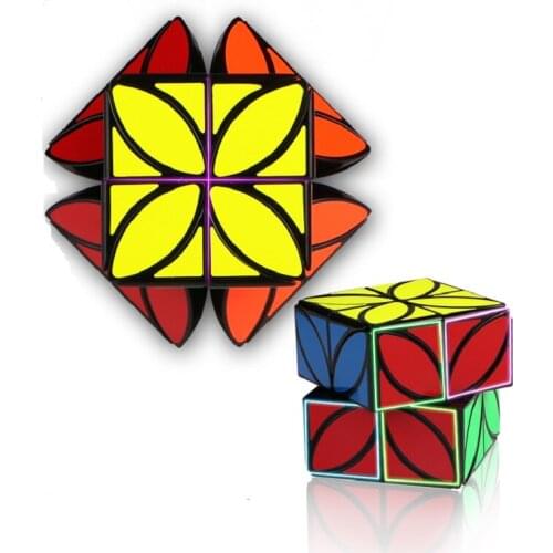 QiYi Mofangge Clover Magic Cubing Speed Puzzle Plus Version 4 Leaf Clover Star Twist Toys For Kids Professional DropShipping