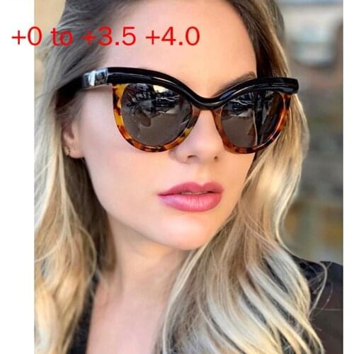 Brand Designer Fashion Cat Bifocal Sunglasses Reader Women Gradient Lens Sun Reading Glasses Retro Multifocal Magnifying NX
