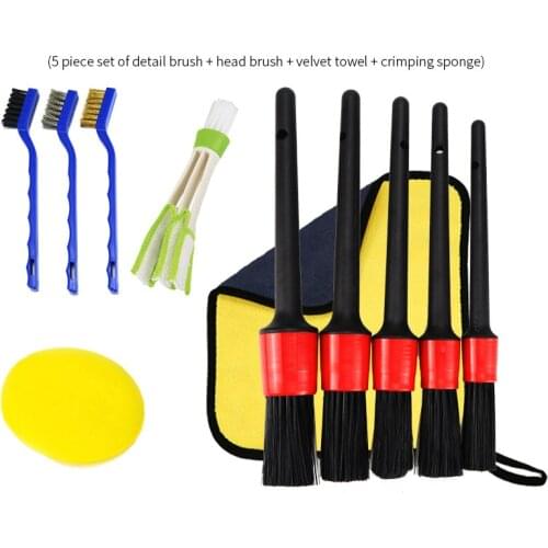 10/6/8 Pcs Car Cleaning Detailing Brush Set Dirt Dust Clean Brush For Car Motorcycle Interior Exterior Leather Air Vents Clean