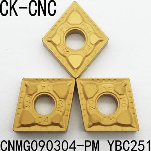 10pcs CNMG090304-PM YBC251 CNMG321-PM Cutting Blade,milling Insert Combined with semi-finishing of steel tools made in china