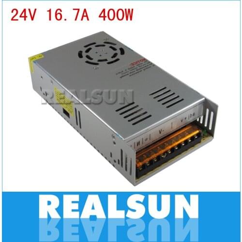 10pcs/lot Universal 24V 16.7A 400W Switch Power Supply Driver Switching For LED Strip Light Display 110V 220V