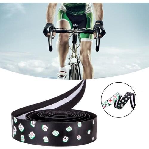 2Pcs ZTTO Mahjong Pattern Anti-slip Sweat-absorbent Road Bicycle Handlebar Tapes Sweat-absorbent Road Bicycle Handlebar Tapes