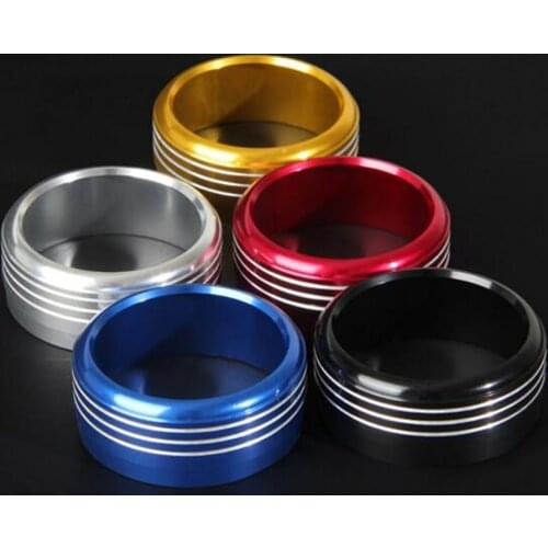 Decorative switch knob cover sticker 3pcs Aluminum Alloy Air Conditioning Button Cover for Subaru Forester XV